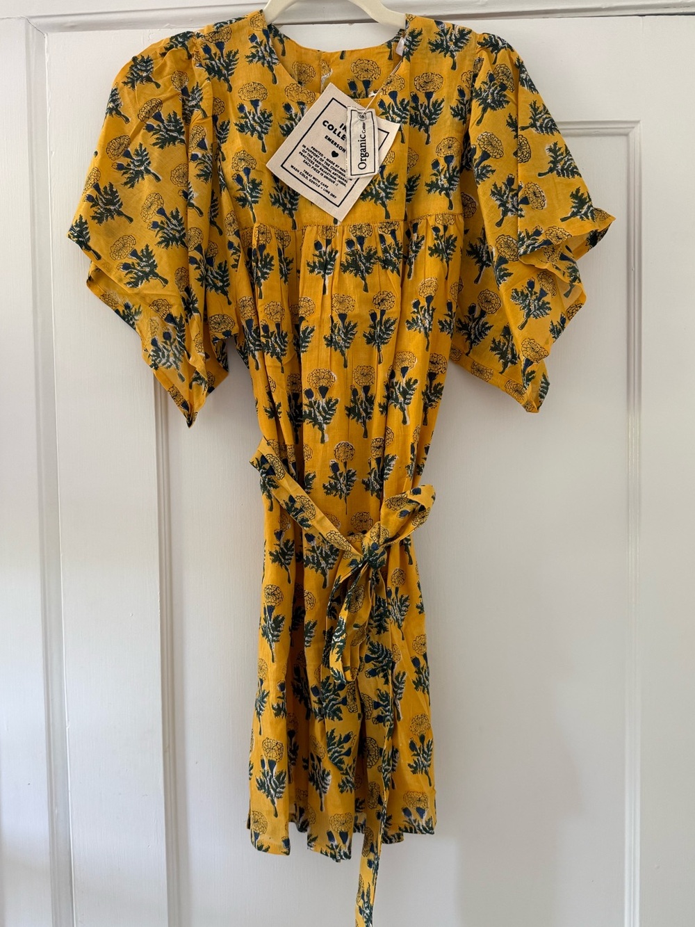 NWT Emerson Fry Basalie Dress Marigolds Yellow Size Small - Picture 9 of 9